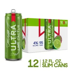 Michelob Ultra Infusions Lime & Prickly Pear Cactus Light Beer - 12pk/12 fl oz Cans