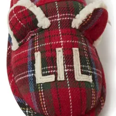 Dearfoams Kid's Remy Plaid Lil Bear Family Clog Slipper