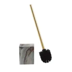 Agate Square Bowl Brush - Elle D&eacute;cor: Polypropylene Toilet Brush & Holder Set, Cleaning Accessory