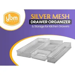 YBM Home White Mesh Drawer and Desk Organizer Tray, Pack of 12