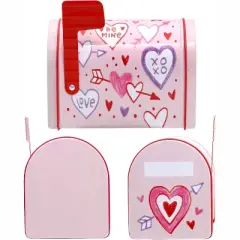 Joyfy 3 Packs Valentine Tin Mailbox for Valentine Party Favors, Classroom Prize Supplies, Valentine&rsquo;s Greeting Cards, Valentine Exchange Gifts