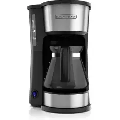 BLACK+DECKER CM0755S 4-in-1 5-Cup Coffee Station Coffeemaker, Stainless Steel