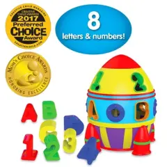 The Learning Journey Rocket Shape Sorter