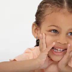 Girls' Flower Cluster Screw Back 14k Gold Earrings - In Season Jewelry