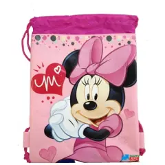 Disney Minnie Mouse Drawstring Backpack - Pink Drawstring Bag