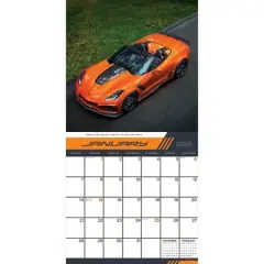 TF Publishing 2024 Wall Calendar 12"x12" Corvette