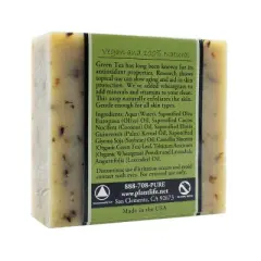 Plantlife Green Tea Bar Soap &ndash; Moisturizing, Soothing, Handcrafted, Plant-Based &ndash; Made in California, 4oz