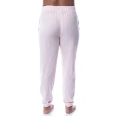 The O.C.: Television Series Womens' Logo Sleep Jogger Pajama Pants Pink