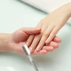 Unique Bargains Multi-purpose Cuticle Pusher 5" Length Silver Tone 1 Pc