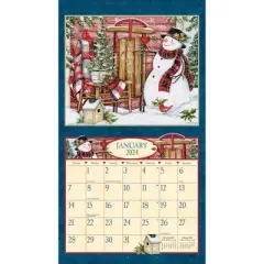 Lang 2024 Wall Calendar 24"x12" Heart & Home