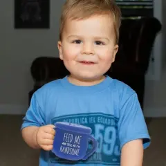 Pavilion Gift Company - I'm Handsome - 3.5" Silicone Snack Bowl with Lid - Dining Bowls