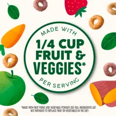 Cheerios Gluten Free Veggie Blends Apple Strawberry Breakfast Cereal Pouches - 9.87oz/8ct