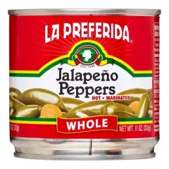 La Preferida Whole Jalapeno Peppers - 12 pack, 11 oz