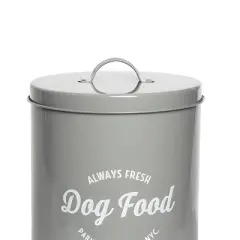 Park Life Designs 140 fl oz Wallace Food Tin Dog Food Storage - Gray