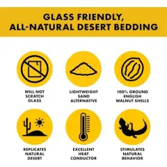 Zilla Desert Blend Substrate, 100% English Walnut Shells, 10qt