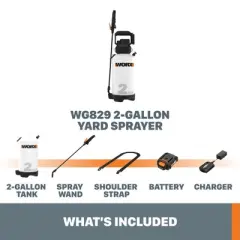 Worx WG829 20V Power Share Cordless Yard Sprayer Battery and Charger Included