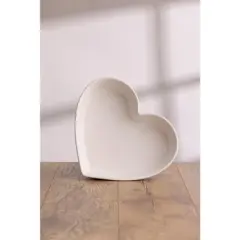 Mason Cash Rustic Charm Heart Oven Dish, 11" Stoneware Baking Dish with Embossed Design