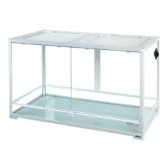 OiiBO 60Gallon Full Reptile Glass Terrarium, Double Hinge Door Reptile Terrarium