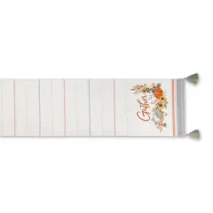 Dii Gather Fall Squash Reversible Table Runner 14X72