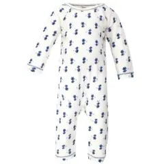 Touched by Nature Baby Girl Organic Cotton Coveralls 3pk, Garden Floral