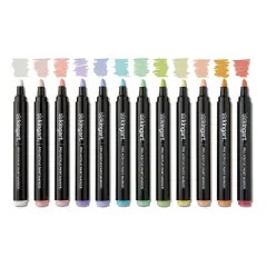 KINGART PRO Acrylic Paint Markers 12 Pastel Colors