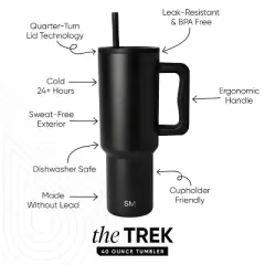 NCAA Michigan Wolverines Simple Modern Trek Tumbler - 40oz