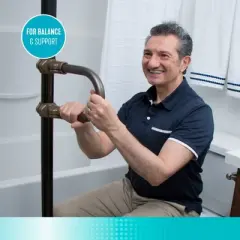 Signature Life Single Grab Bar Accessory for the Sure Stand Security Pole