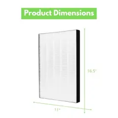 Nispira True HEPA Replacement Filter Compatible with Bissell Air 220 Air220 Air320 Air 320 Air Purifier. 2609a. 2768a. Compared to Part 2678, 1 Pack