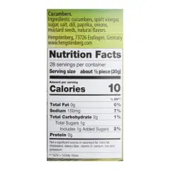 Hengstenberg Barrel Pickles 57.5 oz.