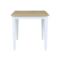 Solid Wood Square Dining Table White - International Concepts