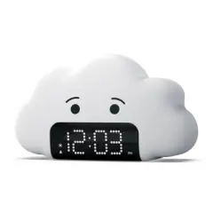 Kids' Wake up Light Alarm Cloud Clock White - Capello