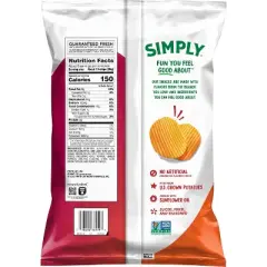 Simply Potato Chips Ruffles Hot & Spicy - 7.5oz