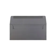 JAM Paper #10 Business Envelope 4 1/8" x 9 1/2" Dark Grey 25/Pack (36396438)