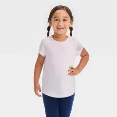 Toddler Girls' 3pk Short Sleeve T-Shirt - Cat & Jack&trade; Purple/Lavender/Yellow