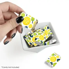 Big Dot of Happiness Let&rsquo;s Rally - Pickleball - Mini Candy Bar Wrapper Stickers - Birthday or Retirement Party Small Favors - 40 Count