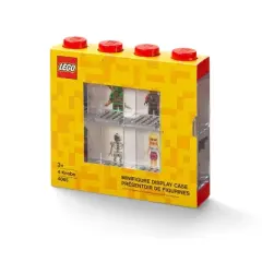 LEGO Minifigure Small Display Case - Red: Creativity Building Kit Accessory
