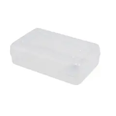 Advantus&reg; Pencil Box Clear, Pack of 6