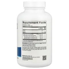 Lake Avenue Nutrition Omega-3 Fish Oil, 120 Fish Gelatin Softgels (1,250 mg per Softgel)