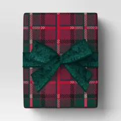 15' Christmas Legacy Luxe Premium Ribbon Dark Green Velvet - Wondershop&trade;