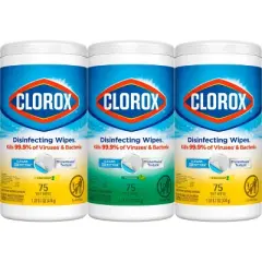 Clorox Disinfecting Wipes Value Pack Bleach Free Cleaning Wipes - 75ct/3pk
