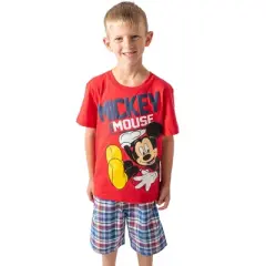 Disney Mickey Mouse Graphic T-Shirt and Shorts Outfit Set Infant to Little Kid 