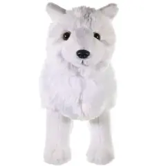 Wild Republic Cuddlekins Standing Arctic Wolf Stuffed Animal, 12 Inches