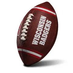 NCAA Wisconsin Badgers Junior Football: Rubber Bladder, Ages 6-8, Sports Ball