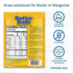 Butter Buds Sauce Mix, 2 Oz (4-Pack) &ndash; Non-GMO, Gluten-Free Natural Butter Flavored Sauce Made with Buttermilk, 0 Fat, 0 Cholesterol