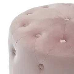 Adele Tufted Ottoman - Adore D&eacute;cor