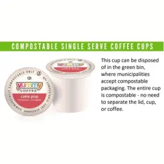 Yummy Coffee Medium Roast Coffee Pods in Compostable Single Serve Cups, 20 Count