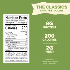 AL DENTE Basil Fettuccine, 12oz Bags (Pack of 4)