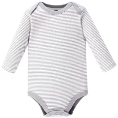 Hudson Baby Infant Boy Cotton Long-Sleeve Bodysuits 5pk, Mr Fox