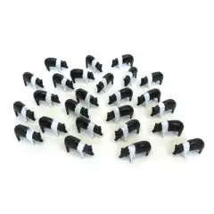 1/64th 25 pack of Black & White Pigs ZFN12663