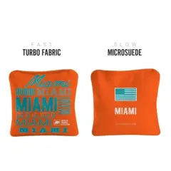 Skip's Garage | Gameday Miami Football Synergy Pro Cornhole Bags (Set of 4)